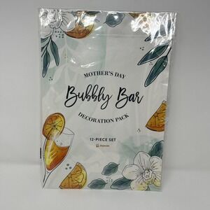 NEW Joyousa Mother's Day Bubbly Bar Decoration Pack 12 Pc Mimosa Cheers Best Mom